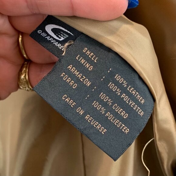 Siena 100% Suede Leather Tan Jacket - Picture 5 of 9